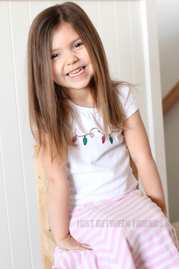 Christmas Light Shirt DIY