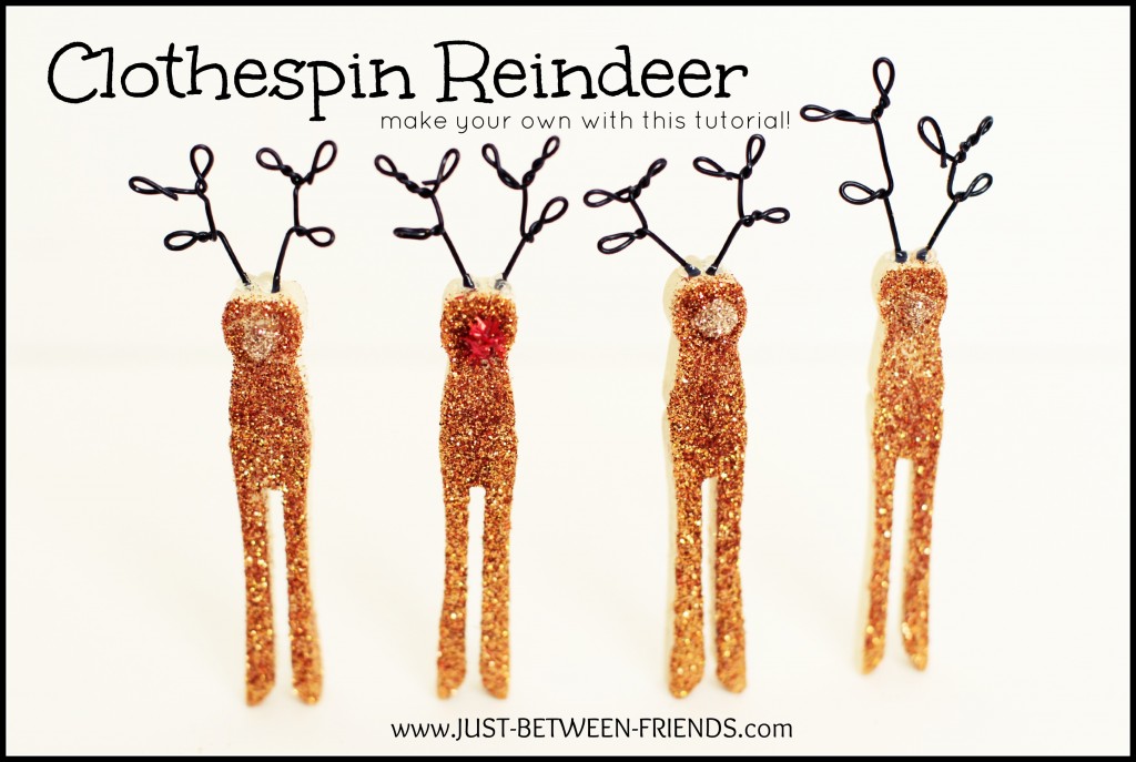 Clothespin Reindeer