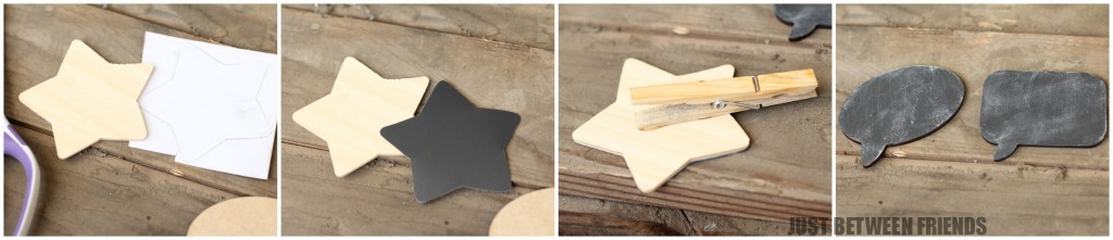 DIY Chalboard Tags tutorial