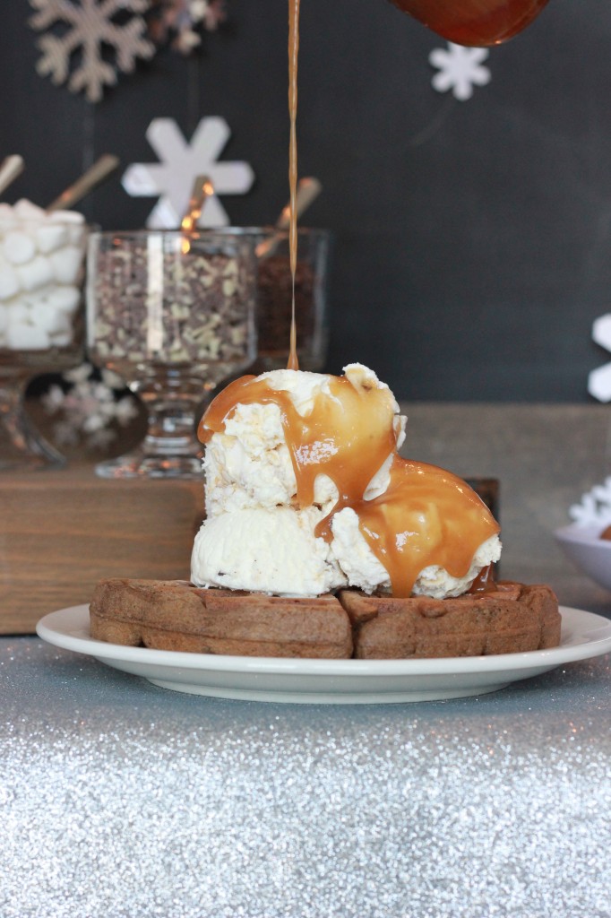 waffles and ice cream party