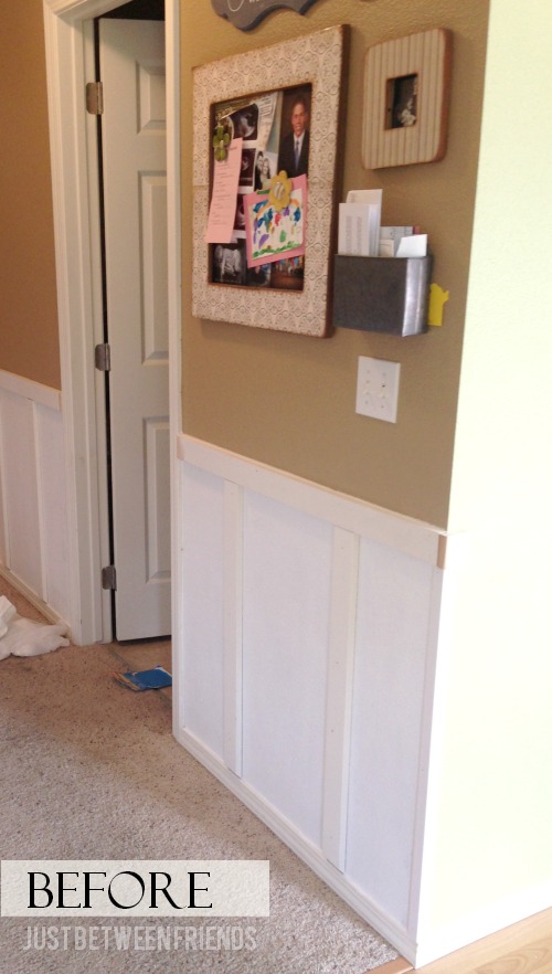 Kid's art display before