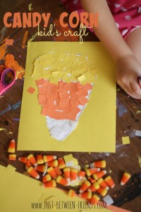 Candy corn kids craft tutorial