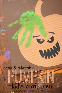 Easy Pumpkin kids craft idea