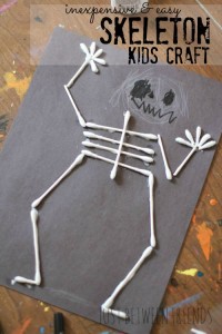 Skeleton kids craft idea 2