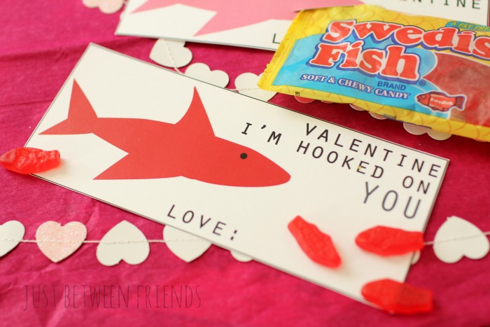 Shark Valentine Printable