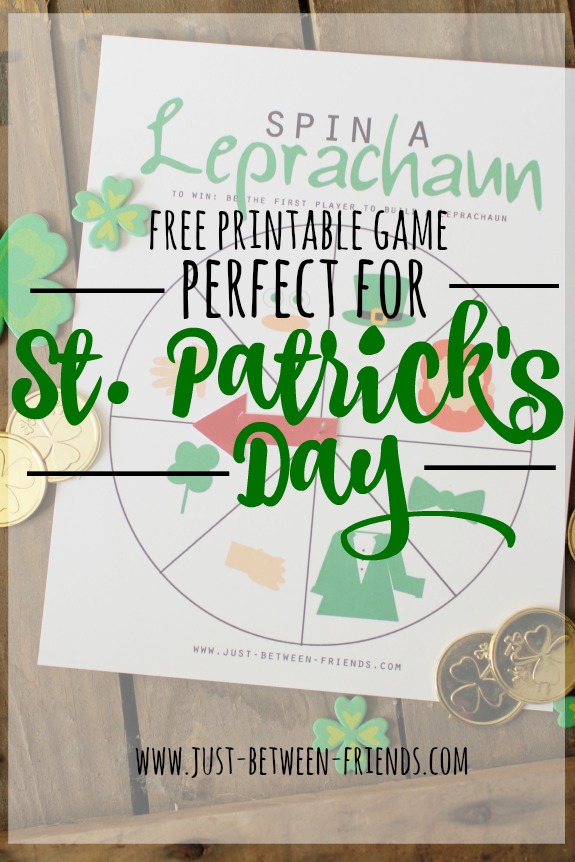 Spin a Leprechaun Printable game