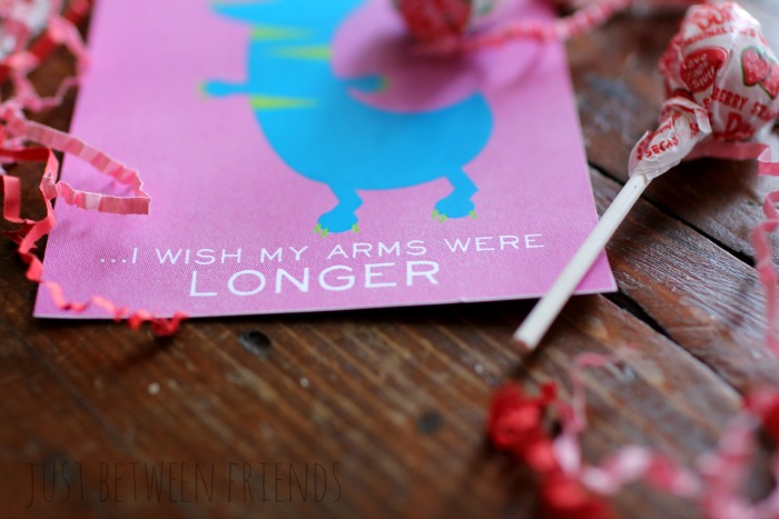 free printable t-rex valentine