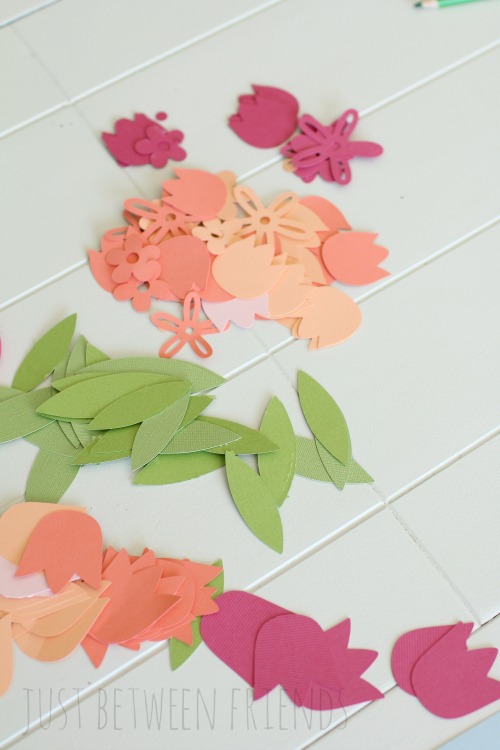 Spring crafting with kids