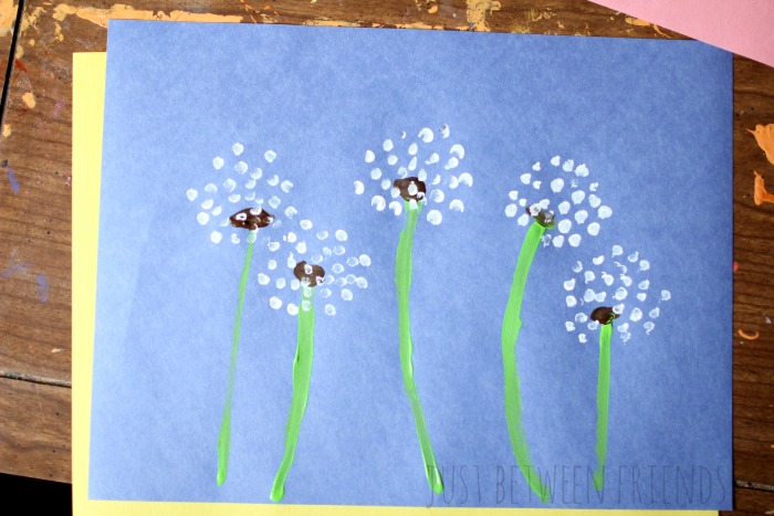 Dandelion craft for kids