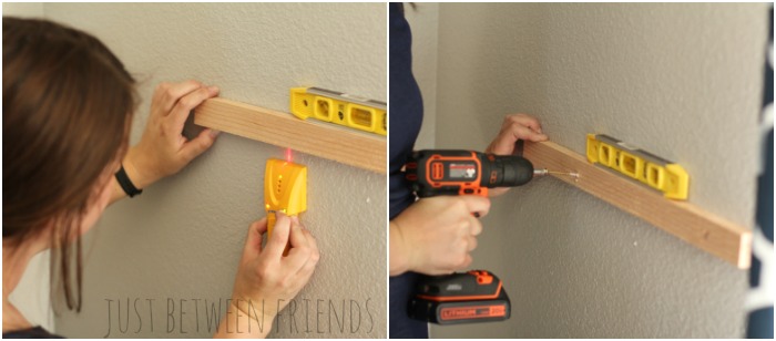 How to hand a floating shelf