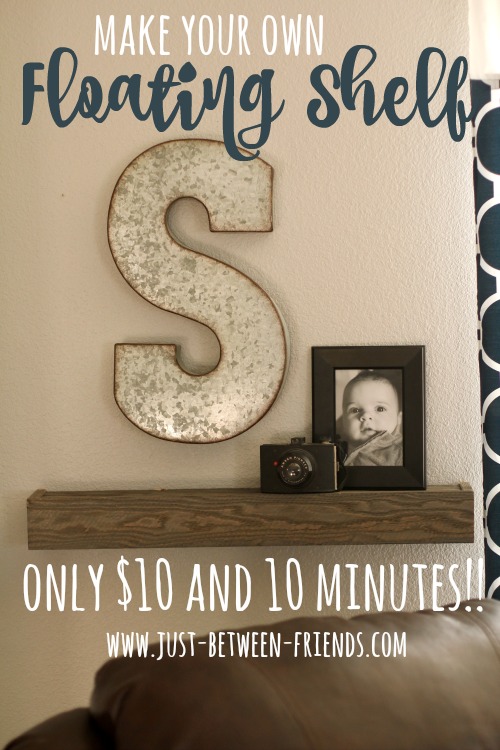 Make your own floating shelves