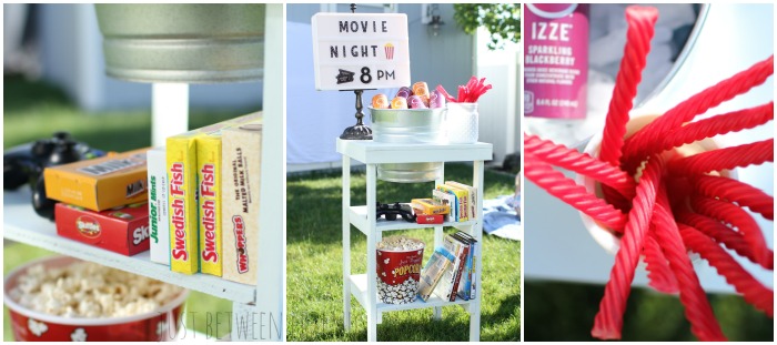 movie night treat cart