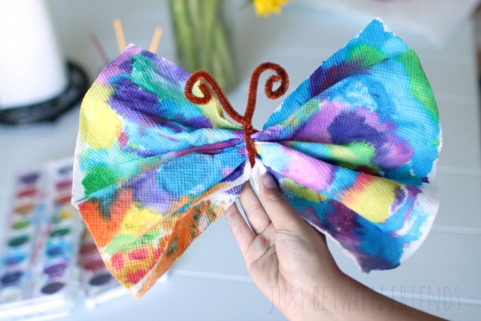 tie dye butterflies
