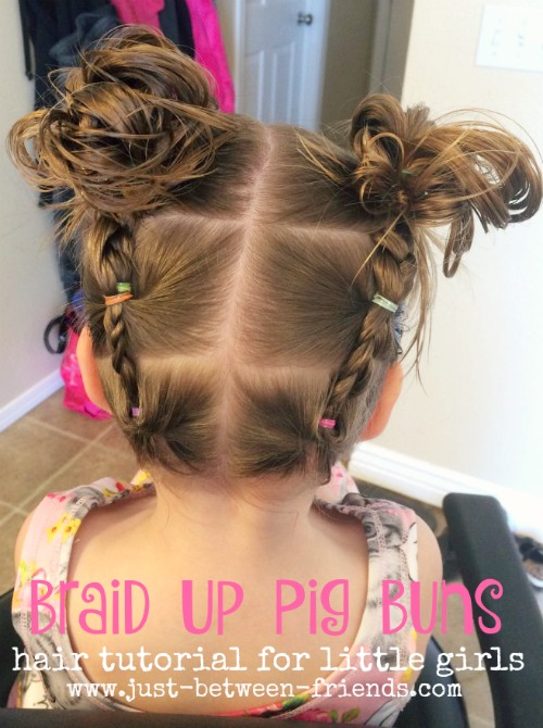 braid up pig buns