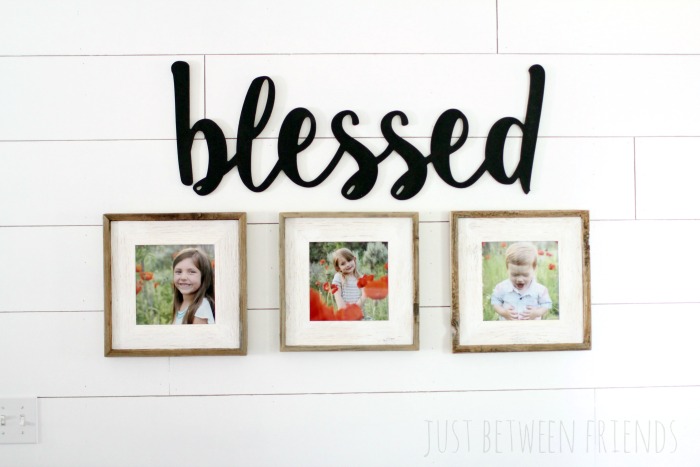 8X8 white washed frames