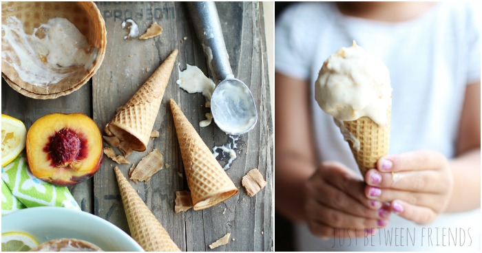 easy peach ice cream