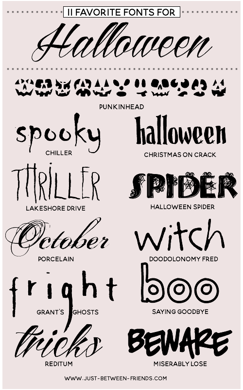 favorite halloween fonts